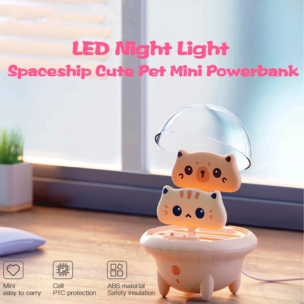 Cute Cat Portable Mini Power Bank – Quirky Custom Gear